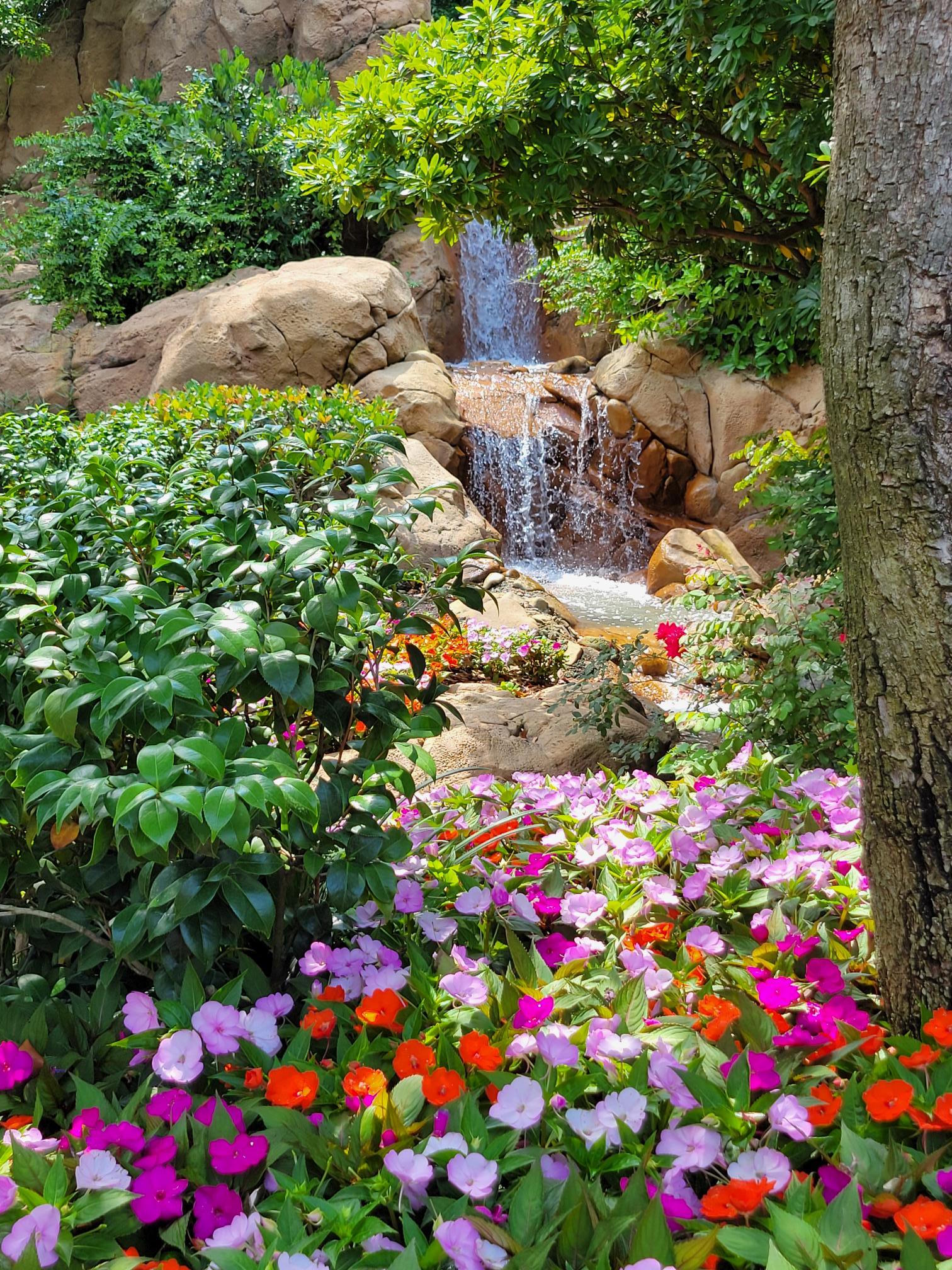 waterfall garden